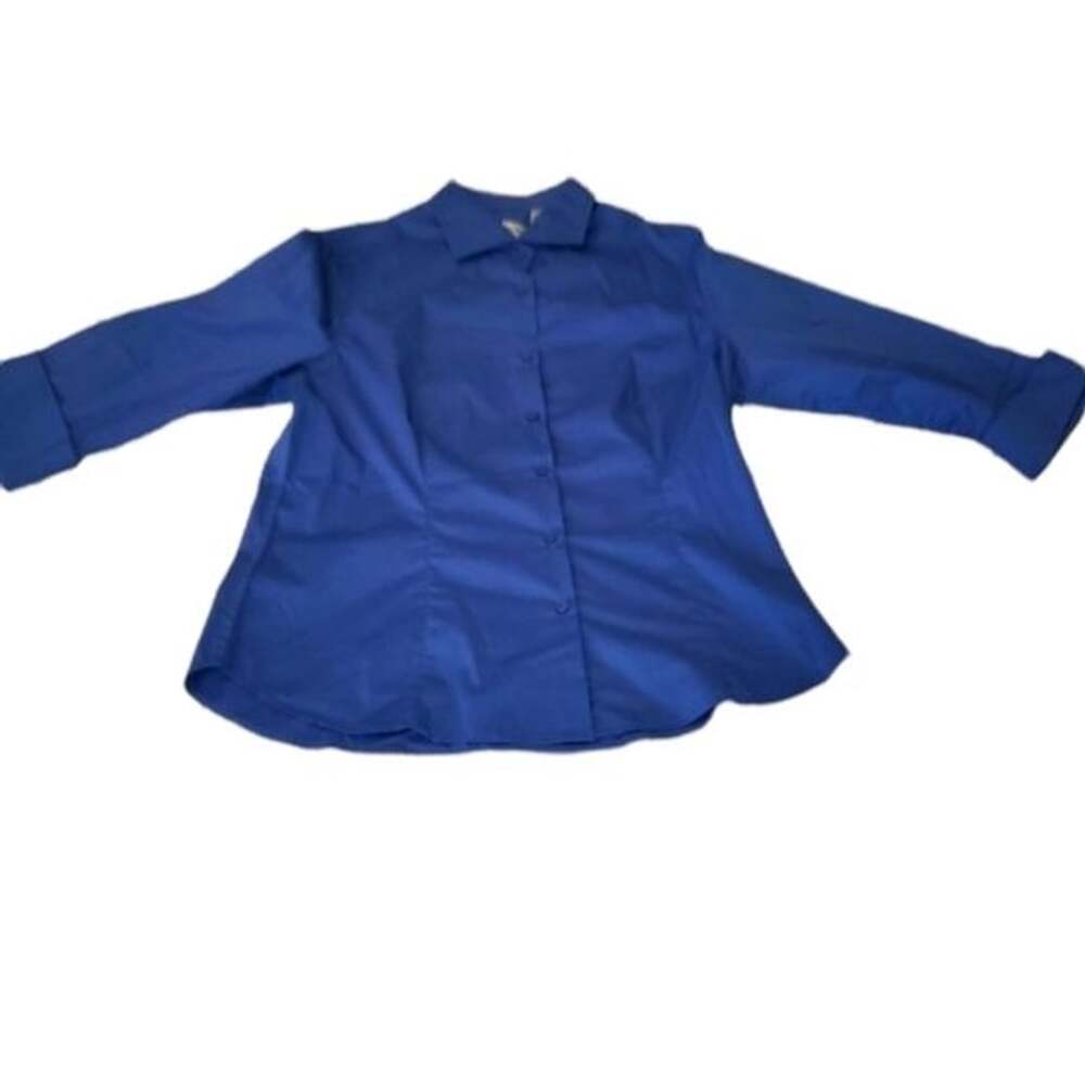 Edwards Blue Collared Button Down - Picture 2 of 8